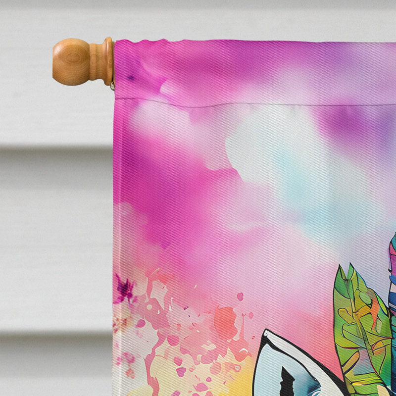 Drapeau maison hippie zèbre