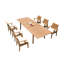 Jauss Outdoor 13 - Piece Teak Dining Set-934019800-934019796