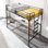Lit mezzanine simple avec barreaux plats pour adultes, enfants et jeunes adolescents, aucun sommier requis