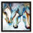 3 Nobles Equine Abstract by Marcia Baldwin - Floater Frame Painting on Canvas-109067402-109067403