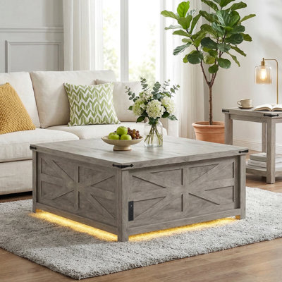 Table basse à DEL Farmhouse