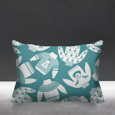 Outdoor Reversible Throw Pillow