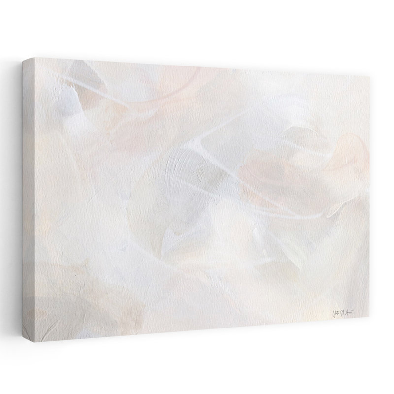 Neutre et magnifique art contemporain abstrait, H 16 po x l 24 po