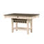 Ensemble de table de salle à manger à finition antique blanc avec 6 tiroirs et chaises d'appoint-948347705