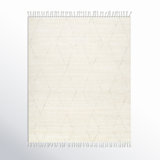 Camille Geometric Hand-Knotted Wool Area Rug in Cream