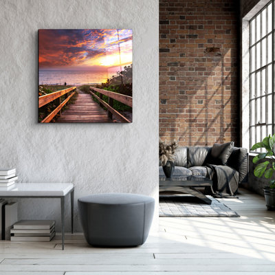 Superbe peinture décorative en verre trempé de 31,5 po x 31,5 po | 100% verre trempé, épaisseur: 0,16 pouce | Imprimé UV pour des couleurs éclatantes et une durabilité | Décoration murale parfaite pour le salon, la chambre à coucher ou le bureau, design élégant et moderne