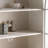 White Vintage Aged Style Display Cabinet Bookcase