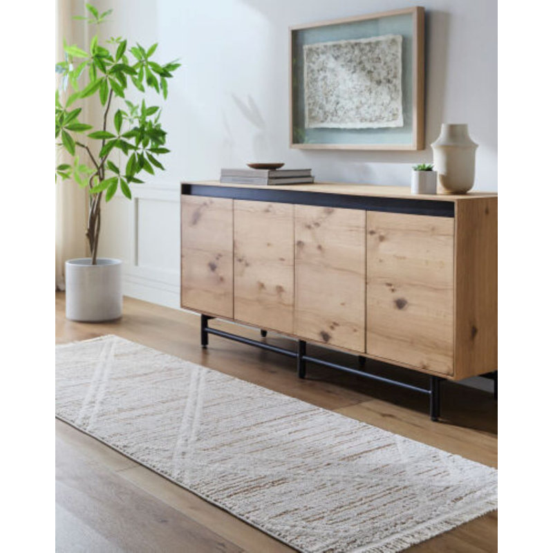 Vonceal Machine Woven Rug, Runner 2'7" x 7'3"