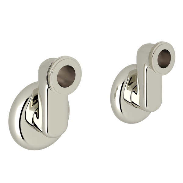 Modern Wall Unions, Polished Nickel