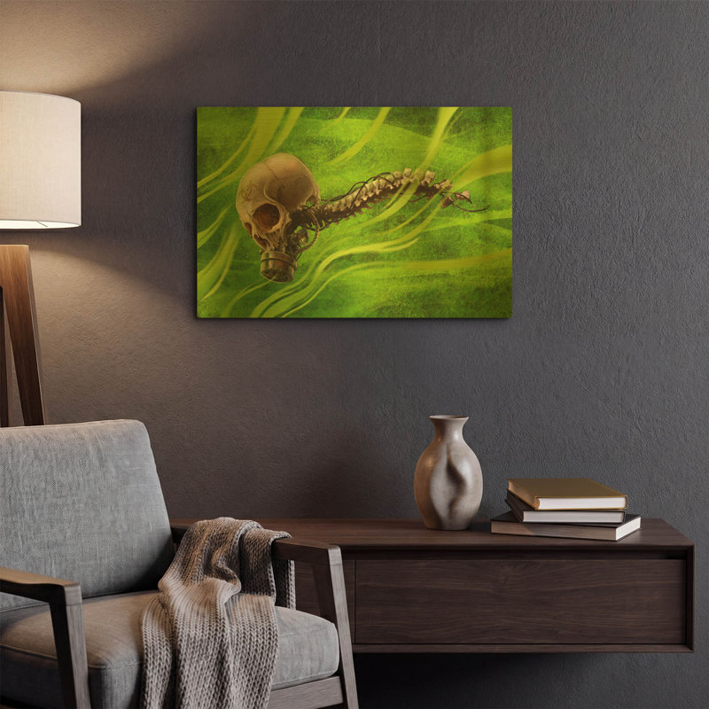 «Biohazard» par Flyland Designs, art mural en métal doré, 24 po x 16 po, 24 po x 16 po
