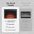 23" and 30" Electric Fireplace Insert, Fireplace Heater with Remote, 3 Flame Control, Heater Control, Low Noise, 6 Hour Timer, Overheating Protection, 1400W, Touch Screen-114207956