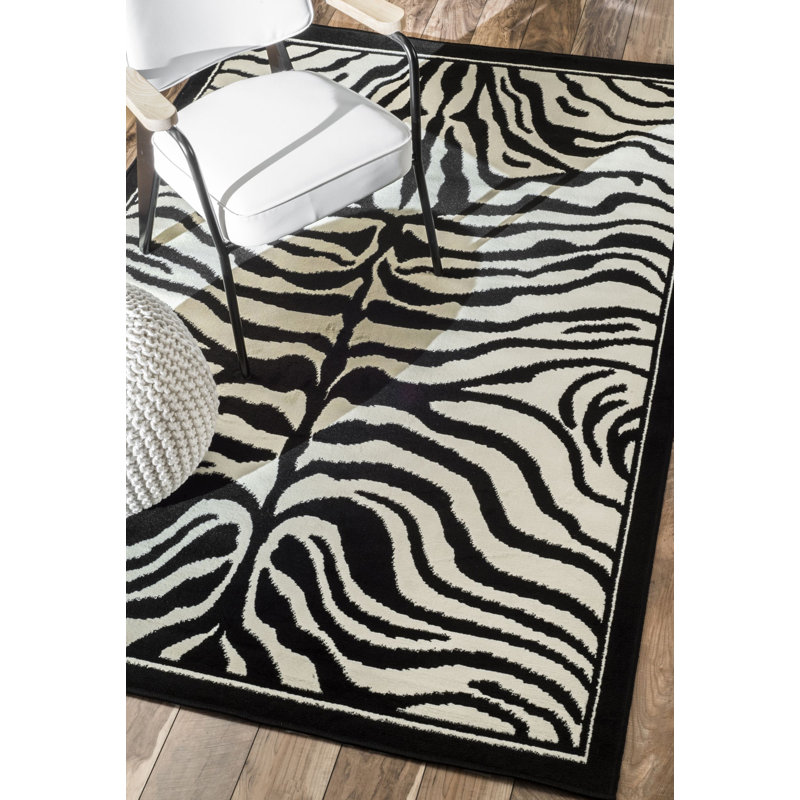 Animal Print Indoor Rug, Rectangle 3'10" x 5'7"