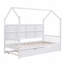 Lit en bois avec couchette, lit pour enfant avec tablette-1619313792