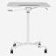 Support pour ordinateur portable blanc à hauteur réglable et inclinable, hauteur de table réglable et angle d'inclinaison