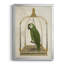 Perroquet vert sur balançoire, impression sur papier-1227650485-1227650487