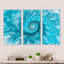 Turquoise spirale - 3 pièces, reproduction sur toile-852132280-852132281
