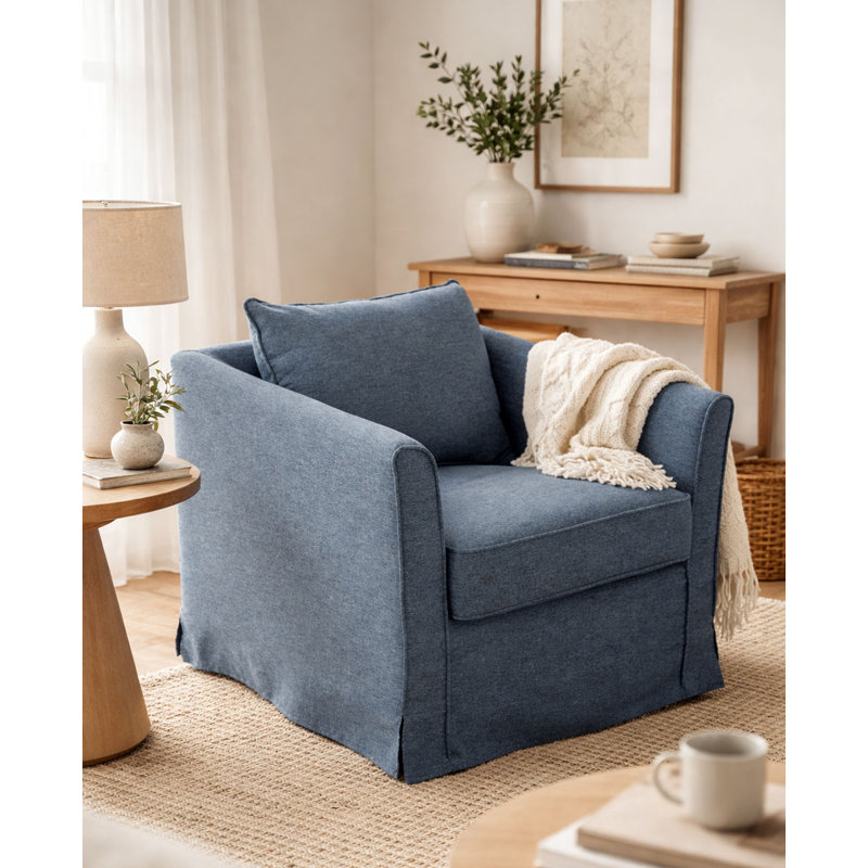Austin Accent Chair, Navy Blue Velvet