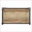 Bibliothèque, 3 niveaux industriel, chêne antique et amp; Gris clair | Bois et métal | Industriel