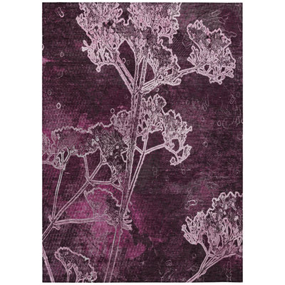 Machine Washable Indoor/Outdoor Leavittsburg ACN2239 Floral Rug