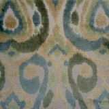 Kasuri - Tear Drop Design Cut Velvet Upholstery Fabric