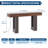 63 Inch Console Table with Power Outlet, Extra Long Sofa Table Behind Couch with USB & Type c Ports, Narrow Entryway Table for Hallway, Entrance, Living Room, 33.3" High, Rustic Brown-1641260196-1641260198