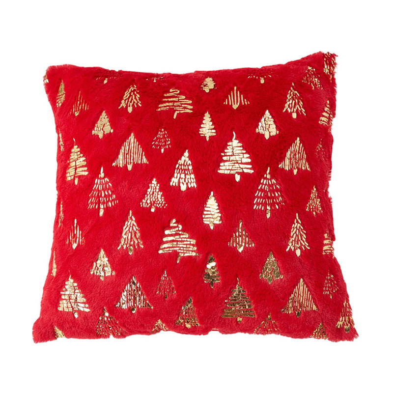 Backrest Cushion, Green/Red Christmas