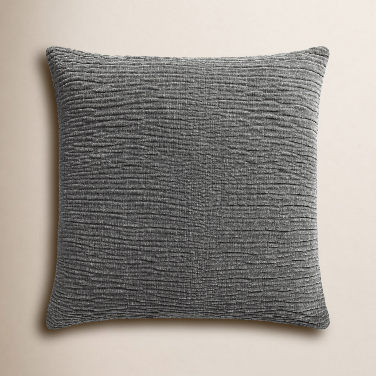 Edan Throw Pillow, Gray, Pillow Cover Only - No Insert, 22"H x 22"W