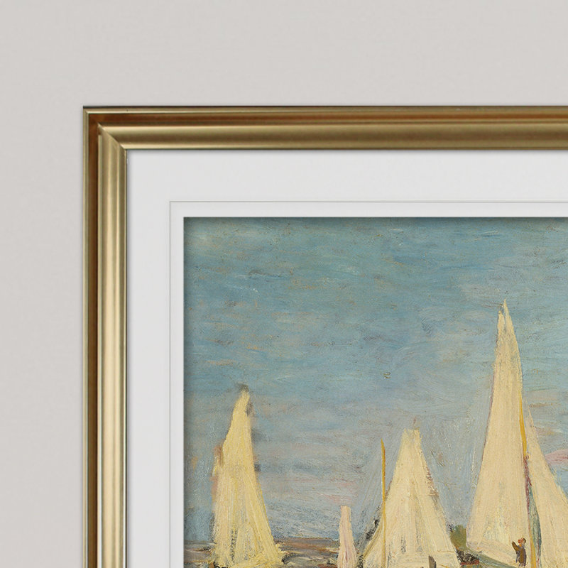 Claude Monet - Print, 24" H x 36" W x 1.5" D, Gold Framed, No Mat