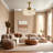 42 Inch Gold Heart-shaped Crystal Invisible Fan Light With Remote Control