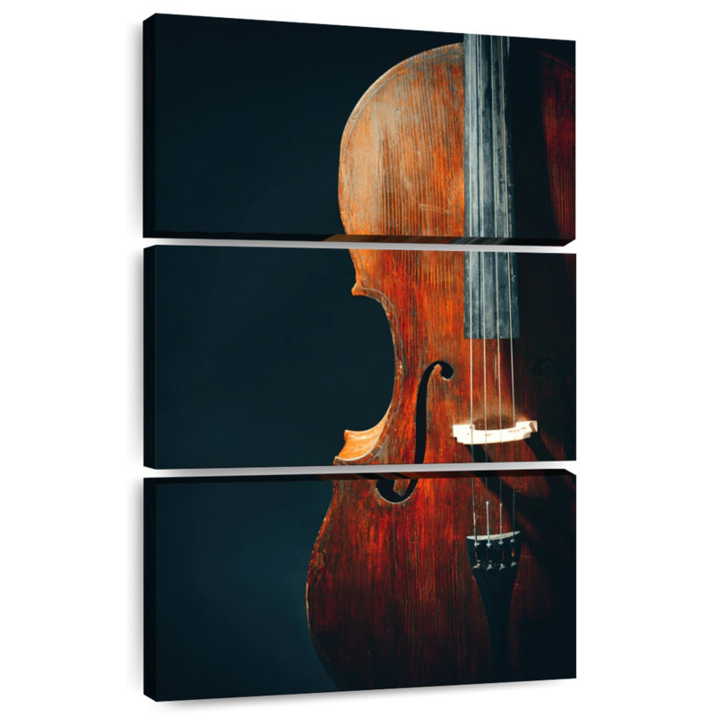 Vieux violoncelle classique Abarca, H 38 po x l 24 po