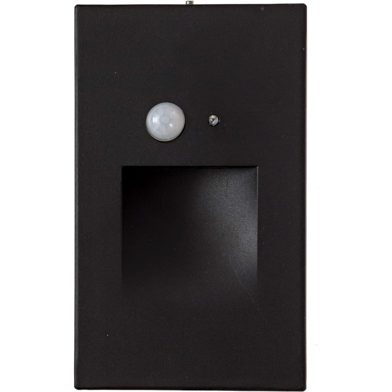 Integrated LED Aluminium Step Light, Black