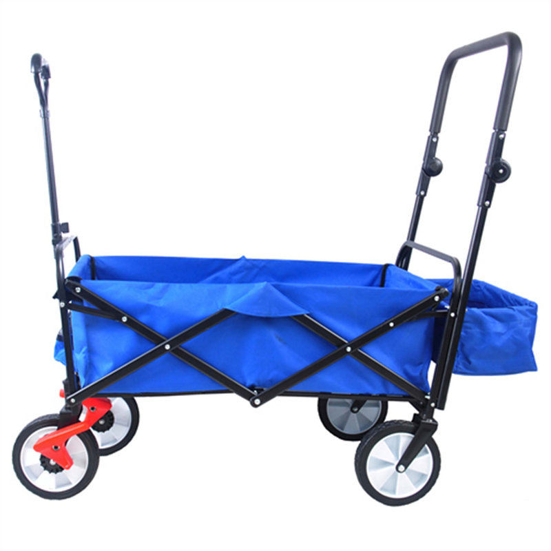 42.52'' H x 20.08'' W Utility Cart with Wheels, Blue