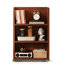 Bibliothèque standard en bois massif noyer moderne-1894500628