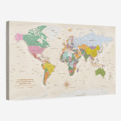 Laisser un sentier, punaise, voyage mondial, Amrico