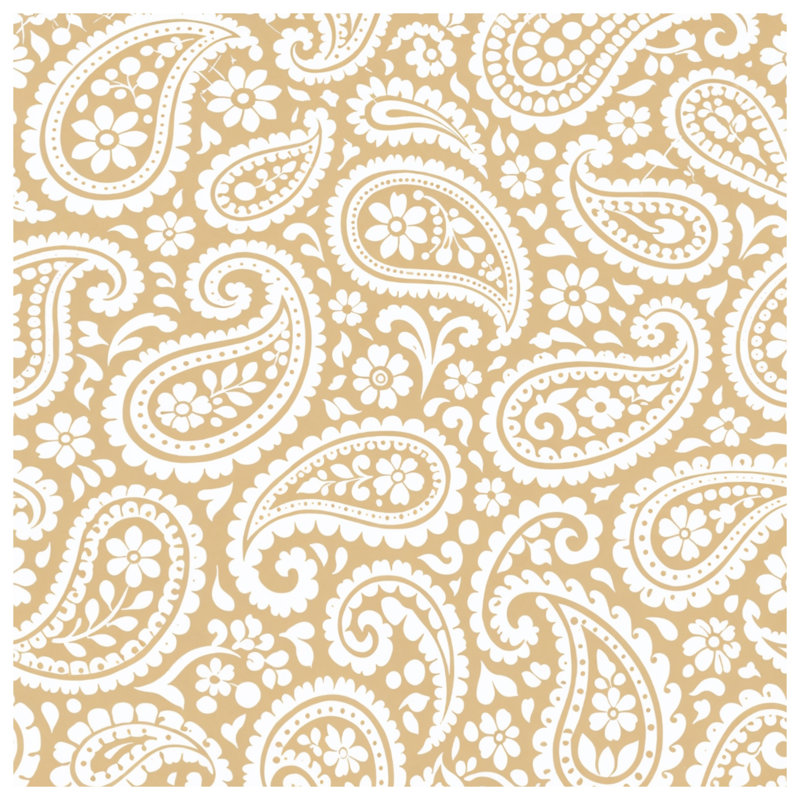 Beige Paisley Pattern Duvet Covers, Queen