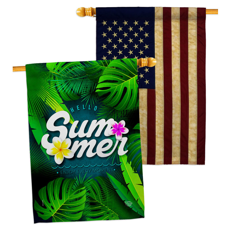 Double Sided 40'' H x 28'' W Polyester House Flag