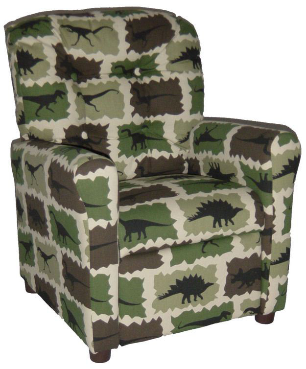 Kids 13.5'' Recliner and Ottoman, Rex Camo