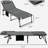 ,Outsunny Folding Chaise Lounge with 5-level Reclining Back, Outdoor Tanning Chair with Reading Face Hole, Outdoor Lounge Chair with Side Pocket & Headrest for Beach, Yard, Patio, Gray-1411446292