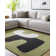 Jaykwon Abstract Hand Tufted Wool Area Rug in Green/White/Black