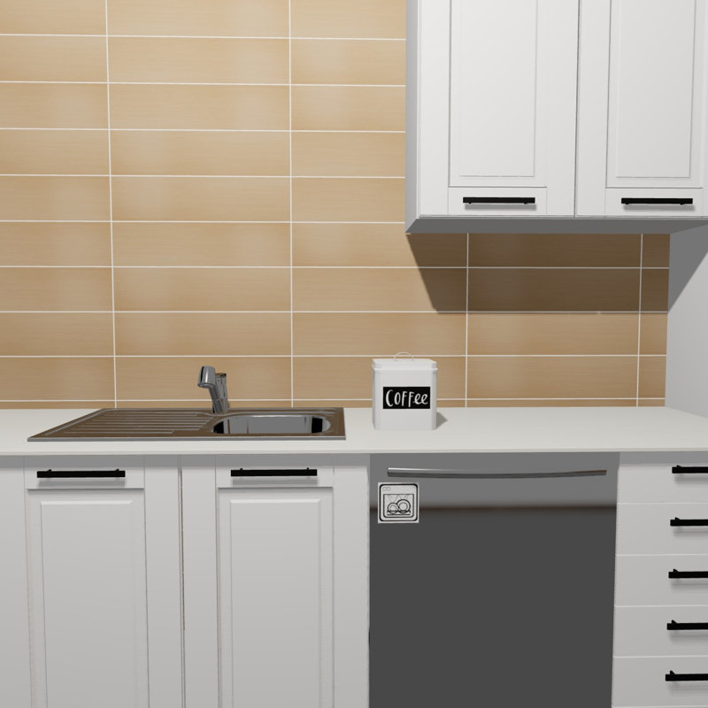 Refinery 6'' W x 24'' L Porcelain Singular Tile, Caramel