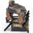 Natural Gas Vented Fireplace Logs Set with Match Light, 45000 BTU