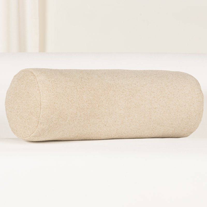 Coussin décoratif Cascade Getty, Tanné, Traversin H 8 po x l 21 po
