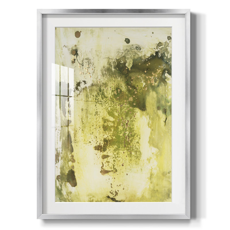 Canyon Diptych I - impression encadrée, H 28,5 po x l 20,5 po, Argent argent