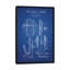 « w.s. baker fold pliant brevet », impression sur toile en grille bleue-28622045-72400476-72400477