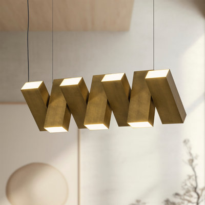 Luminaire suspendu linéaire 35 po Domino