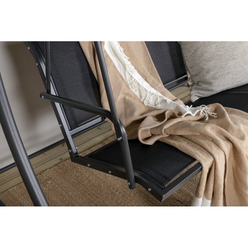 Aaronae 3 Person Porch Swing with Canopy
