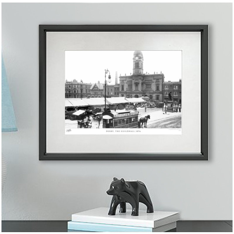 Derby, The Guildhall 1896 - Single Picture Frame Print, 40cm H x 50cm W x 2.3cm D