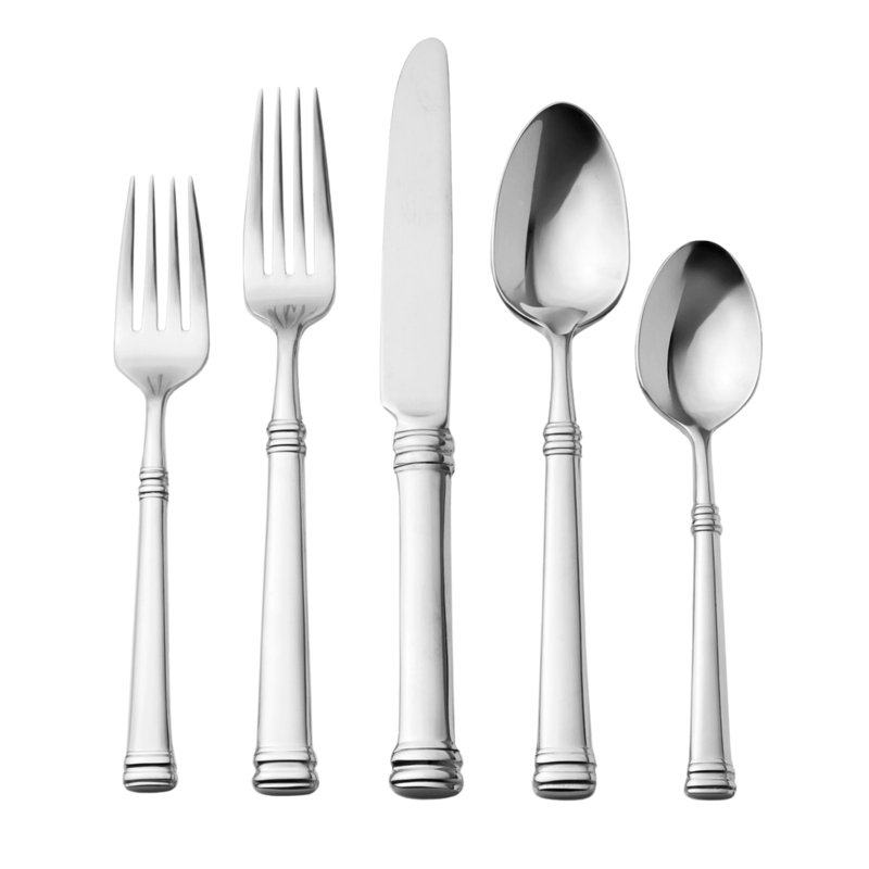 Ensemble de 20 pièces en acier inoxydable à miroir Bramasole 18/10, service pour 4