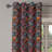 Dakota Fields Moroccan Grommet Curtain Decorative 2-Panel Window Drapes, 50"x84", Aqua Orange Ruby