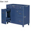 (Armoire seulement) Base de meuble-lavabo avec porte et 3 tiroirs-100940605